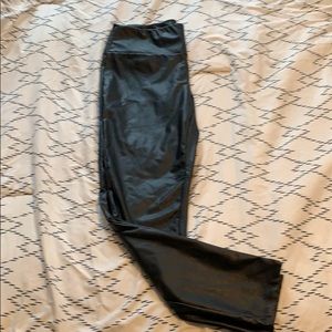 Kendall & Kylie faux leather leggings.